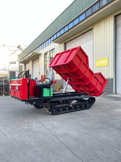 China Hot Sale Creeper Truck, Tracked Vehicle, Crawler Dumper/Crawler Transporter/Tracked Carrier, All Terrain Rubber Crawler Supplier