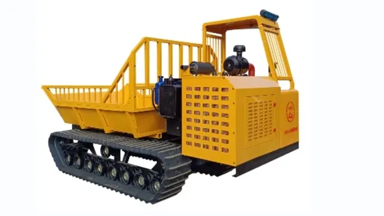 China Crawler Dumper Mini 4X4 Oil Palm Farm Transporter Mini Dumper 5 Ton Crawler Carrier